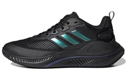 Adidas: Чёрные кроссовки 