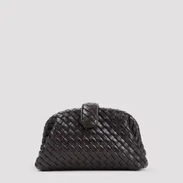 Bottega Veneta: Коричневый клатч 