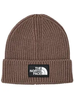 The North Face: Коричневая шапка  Logo