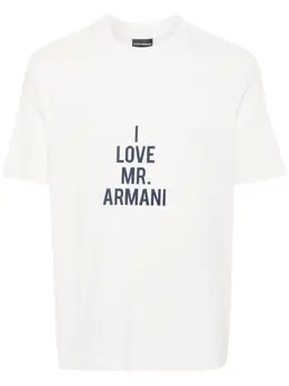 Emporio Armani: Белая футболка 