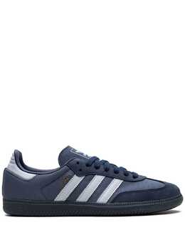 adidas: Голубые кроссовки  Samba