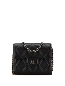 CHANEL Pre-Owned: Чёрный клатч 