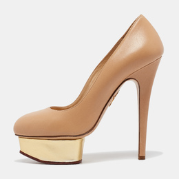 Charlotte Olympia: Бежевые туфли 