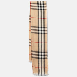 Burberry: Бежевый шарф  Vintage Check