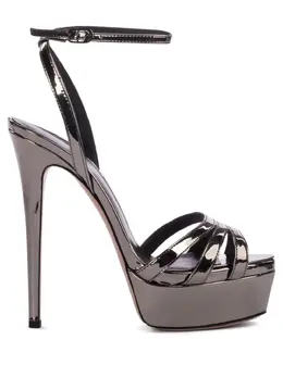 Le Silla: Серебристые сандалии  Lola