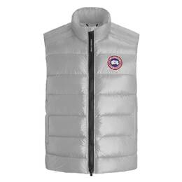 Canada Goose: Серебристый жилет  Crofton