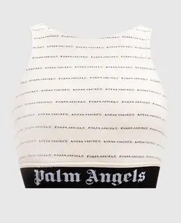 Palm Angels: Бежевый топ 