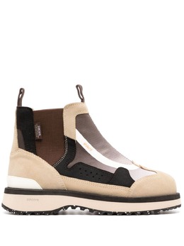 Suicoke: Бежевые ботинки 
