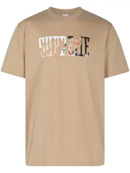 Supreme: Футболка цвета хаки 