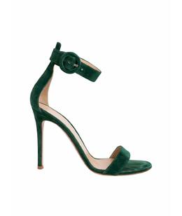 GIANVITO ROSSI: Зелёные босоножки 