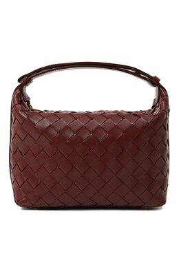 Bottega Veneta: Бордовая сумка 