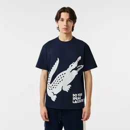 LACOSTE: Тёмная футболка 