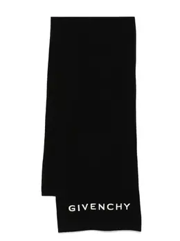 Givenchy: Чёрный шарф  4G