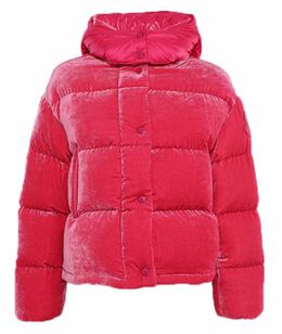 MONCLER: Розовый пуховик 