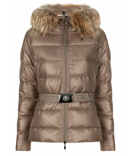 MONCLER GRENOBLE: Пуховик с поясом 