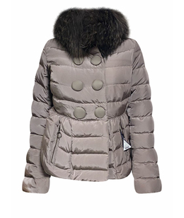 MONCLER: Пуховик на меху 