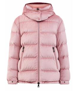 MONCLER: Пуховик из вискозы 