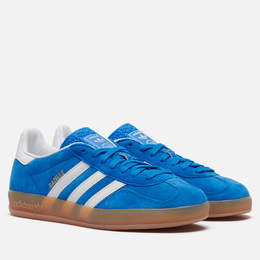 adidas: Голубые кроссовки  Originals Gazelle