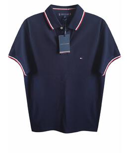 TOMMY HILFIGER: Чёрное поло 