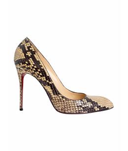 CHRISTIAN LOUBOUTIN: Бежевые туфли 