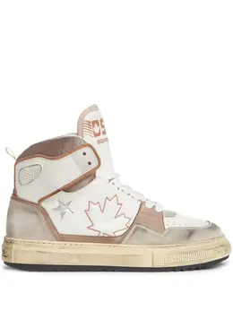 DSQUARED2: Белые кроссовки 