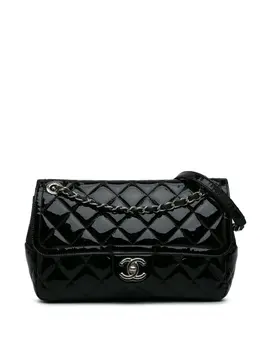 CHANEL Pre-Owned: Чёрная сумка через плечо 