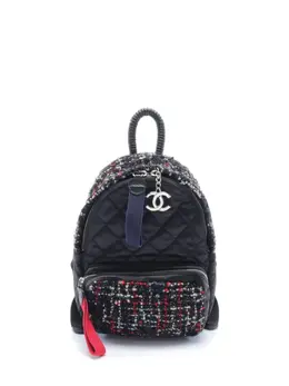 CHANEL Pre-Owned: Чёрный рюкзак 