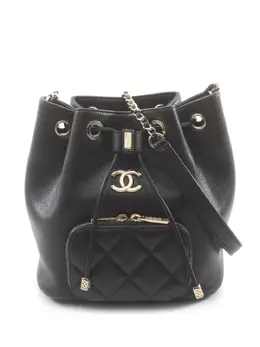 CHANEL Pre-Owned: Чёрная сумка 