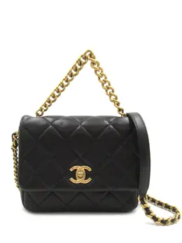 CHANEL Pre-Owned: Чёрная сумка 