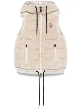 Moncler Grenoble: Бежевый жилет 