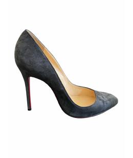 CHRISTIAN LOUBOUTIN: Серые туфли 