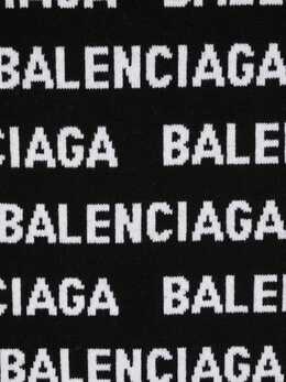 Balenciaga: Чёрный шарф 