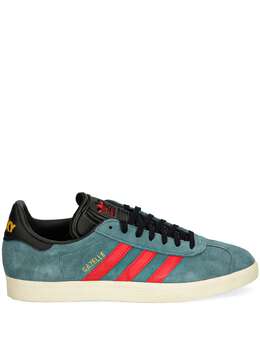 adidas: Зелёные кроссовки  Gazelle