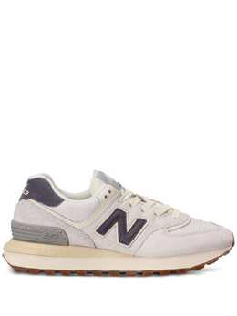 New Balance: Голубые кроссовки 