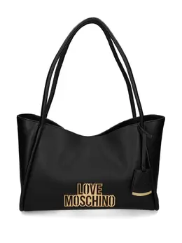 Love Moschino: Чёрная сумка-шоппер 