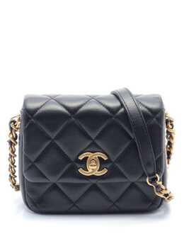 CHANEL Pre-Owned: Чёрная сумка 