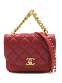 CHANEL Pre-Owned: Красная сумка 