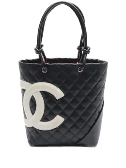 CHANEL Pre-Owned: Чёрная сумка-шоппер 