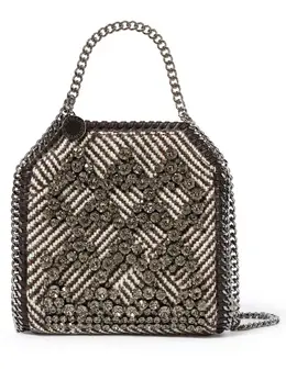 Stella McCartney: Коричневая сумка-шоппер  Tiny Falabella