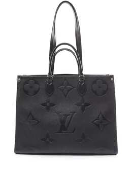 Louis Vuitton Pre-Owned: Чёрная сумка-шоппер 