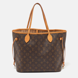 Louis Vuitton: Коричневая сумка  Neverfull MM