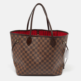 Louis Vuitton: Коричневая сумка  Neverfull MM