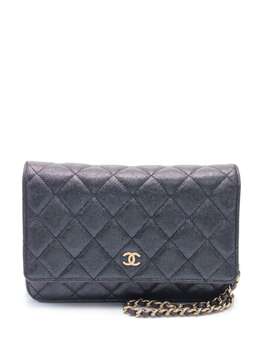 CHANEL Pre-Owned: Чёрный кошелёк 