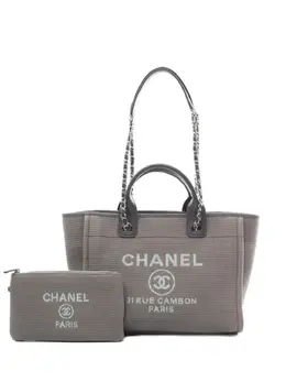 CHANEL Pre-Owned: Сумка-шоппер с принтом 