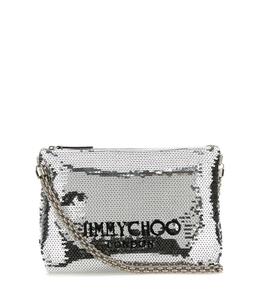 JIMMY CHOO: Серебристая сумка 