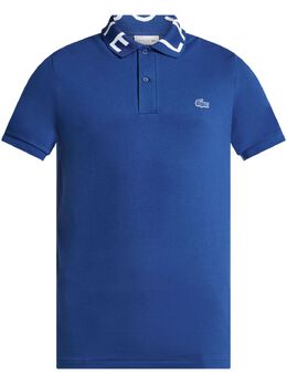 Lacoste: Голубое поло 