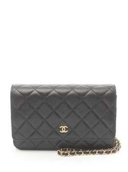 CHANEL Pre-Owned: Чёрный кошелёк 