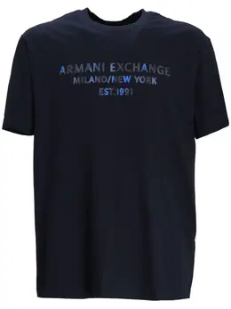 Armani Exchange: Футболка с принтом 