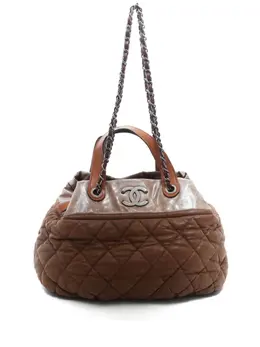 CHANEL Pre-Owned: Коричневая сумка 