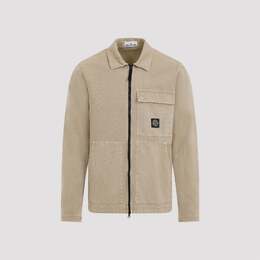 Stone Island: Бежевая куртка 